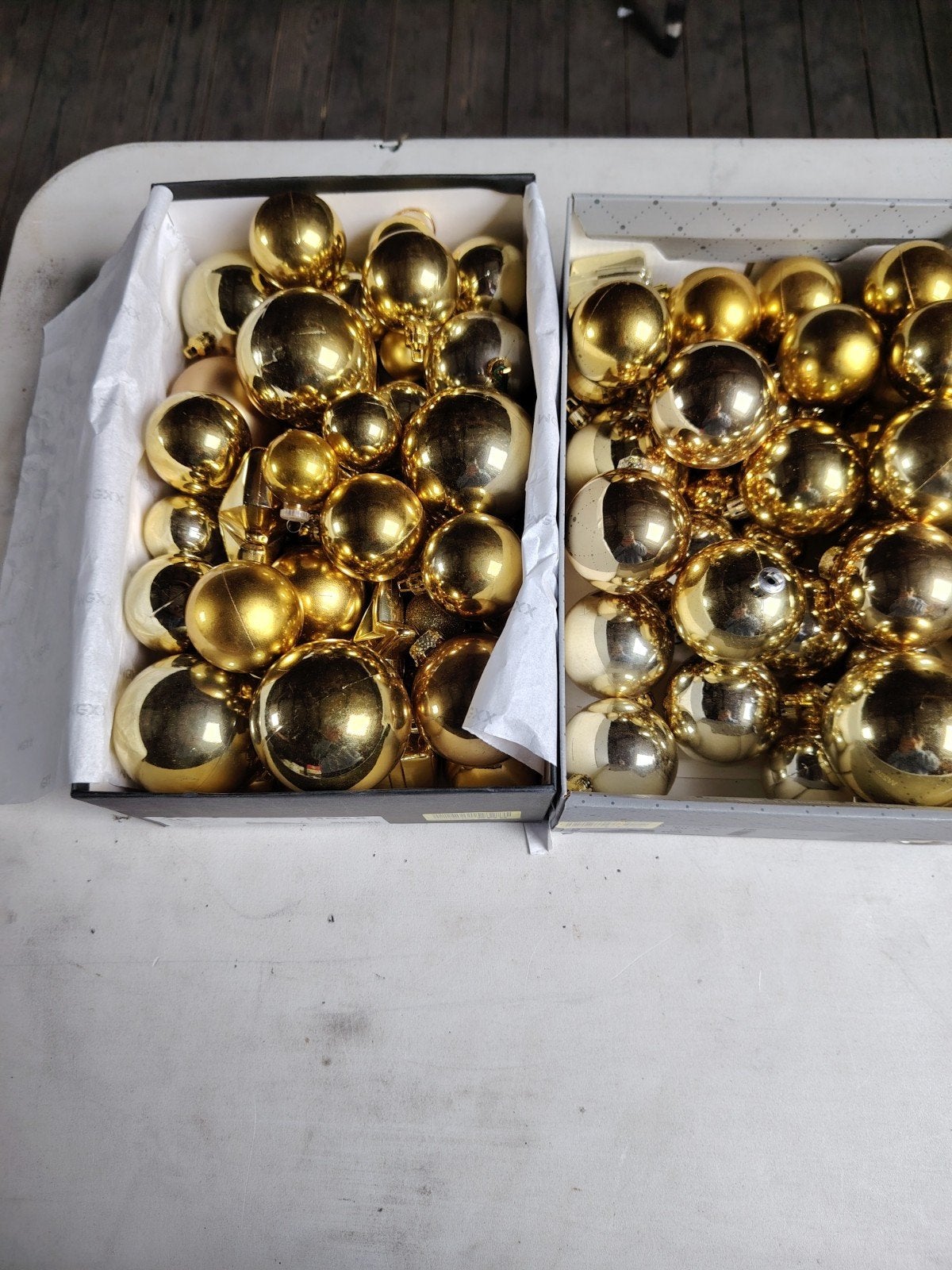 kerstmis ballen., Ophalen