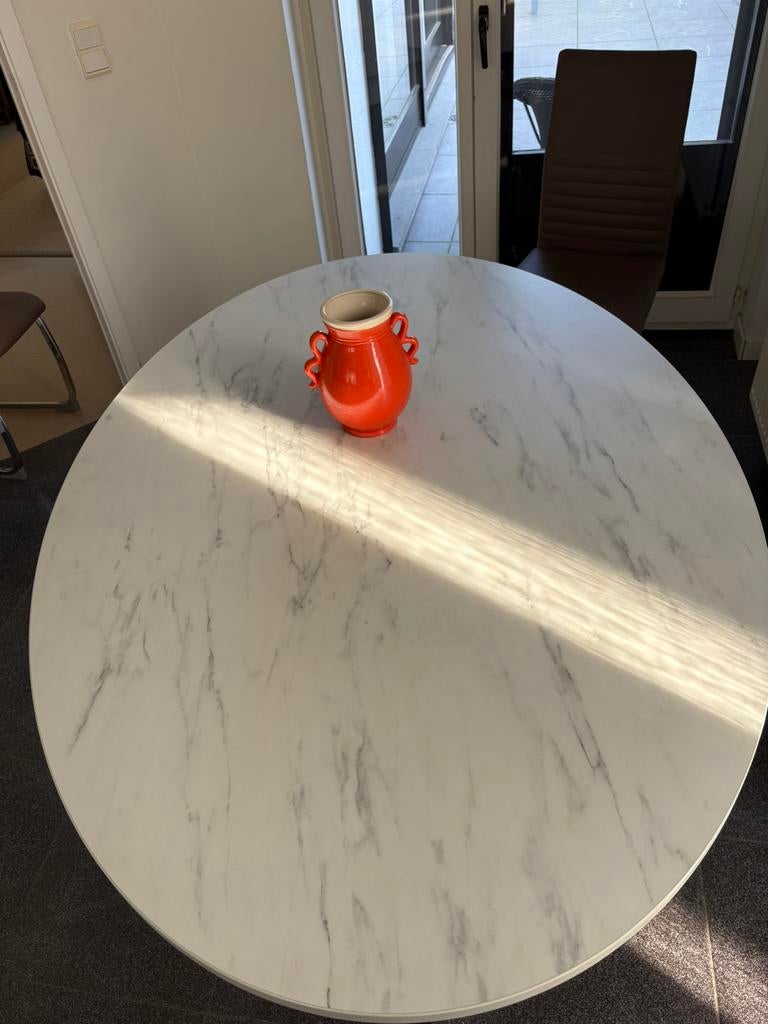 Tafel, Huis en Inrichting, Tafels | Eettafels, Ophalen, 50 tot 100 cm, Zo goed als nieuw, Vijf personen of meer