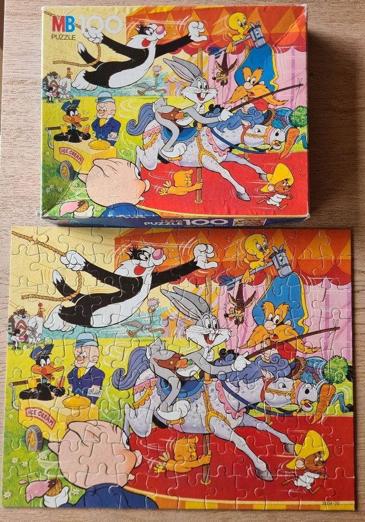 Puzzel Bugs Bunny, Tweety  E.A 100 stuks, Enlèvement