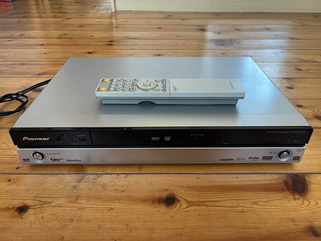 Enregistreur HDD/DVD Pioneer DVR-550H-AV + Télécommande, Audio, Tv en Foto, DVD spelers, Ophalen of Verzenden, Zo goed als nieuw