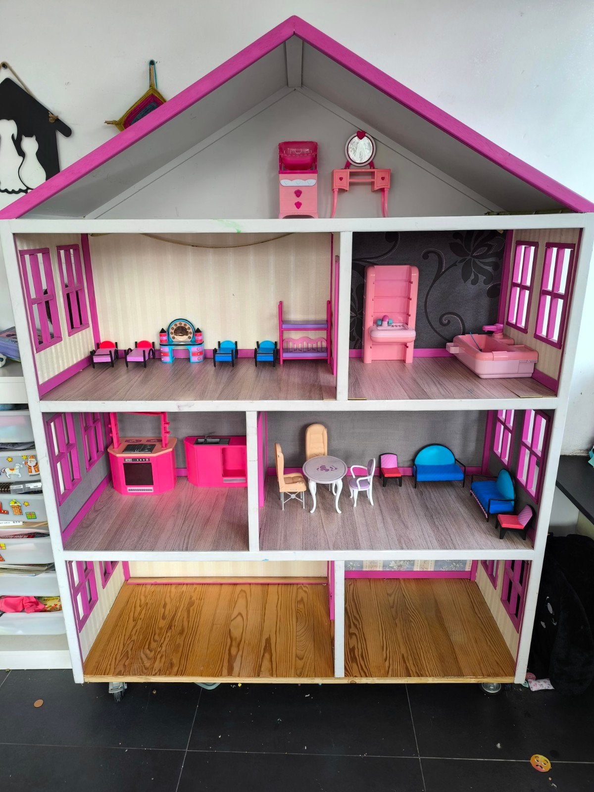 poppen huis, Ophalen