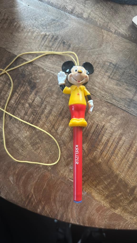 Pen Mickey Mouse, Ophalen, Mickey Mouse, Gebruikt, Beeldje of Figuurtje