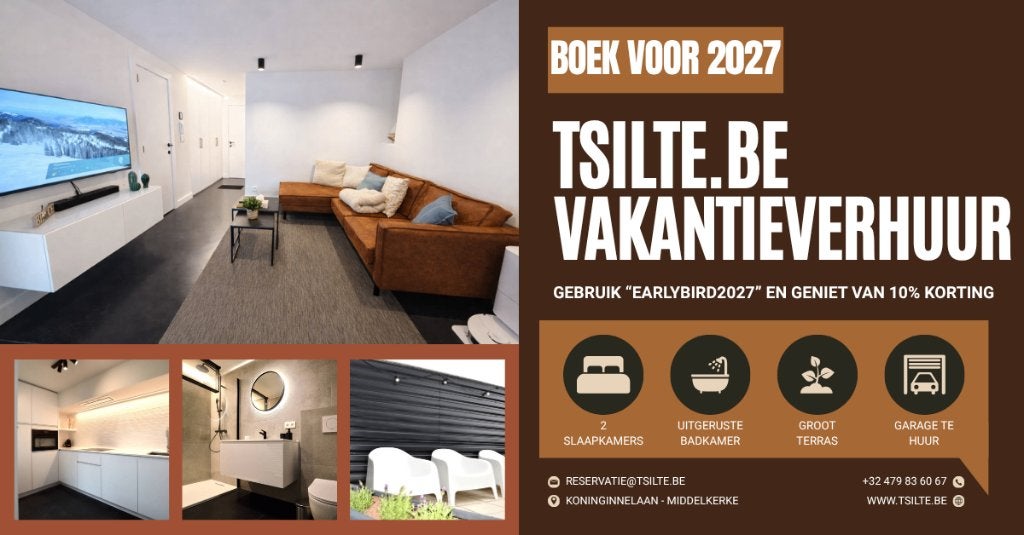Vakantie appartement Middelkerke - groot terras, 50 m² of meer, Provincie West-Vlaanderen