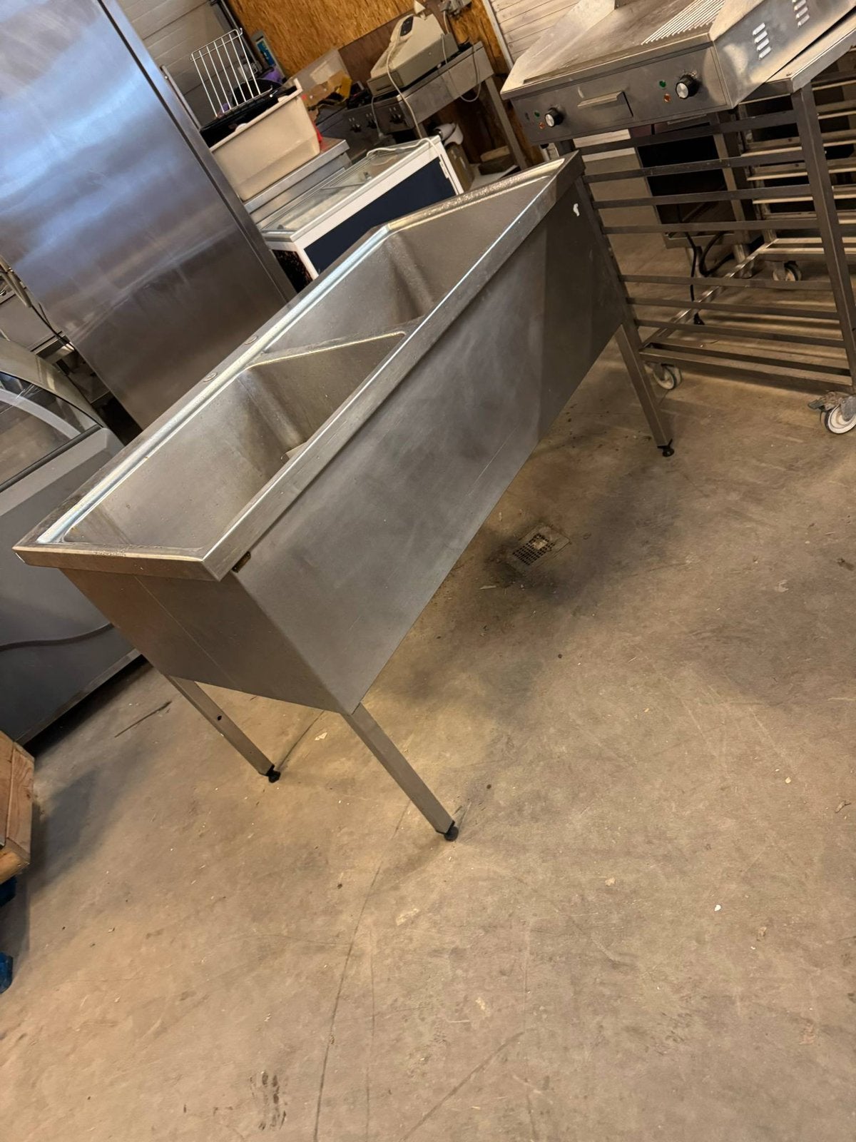 Horeca inox spoelbak, Enlèvement ou Envoi, Comme neuf, Inox