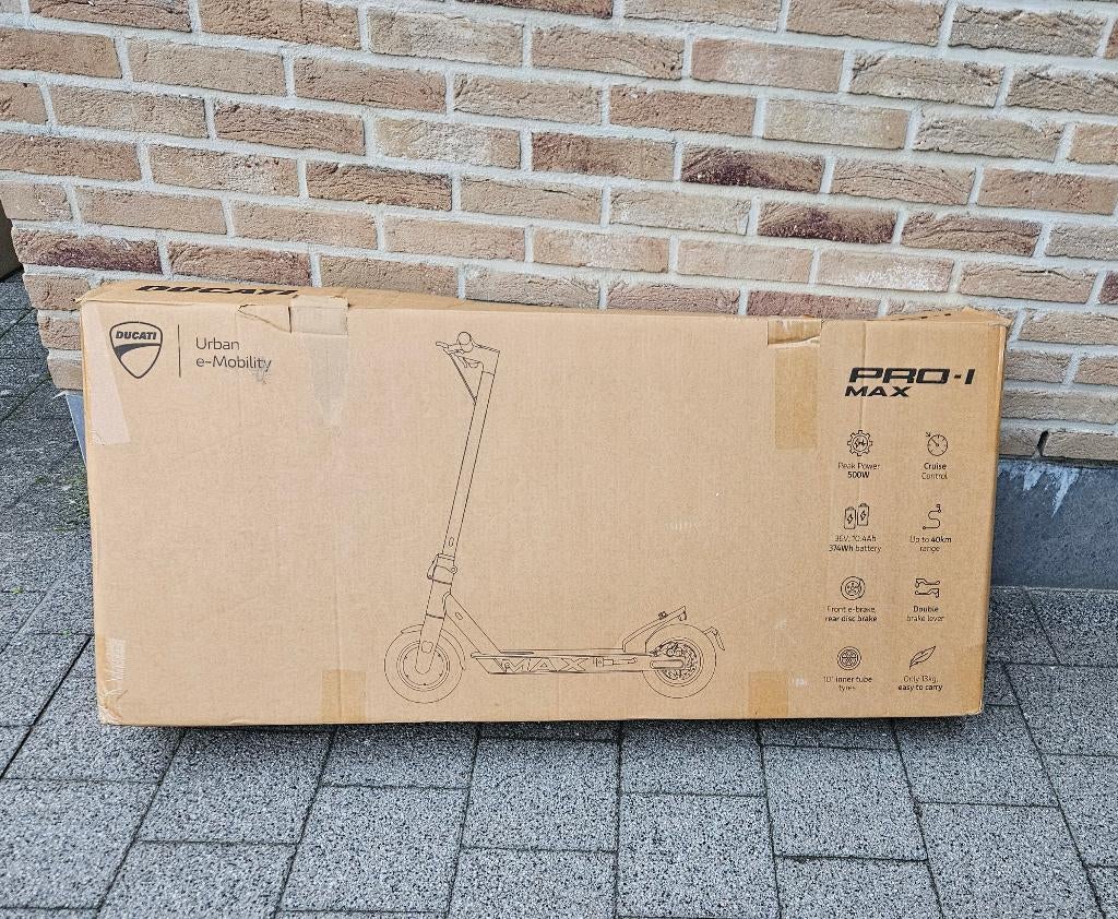 Trottinette ducati pro 1, Ophalen