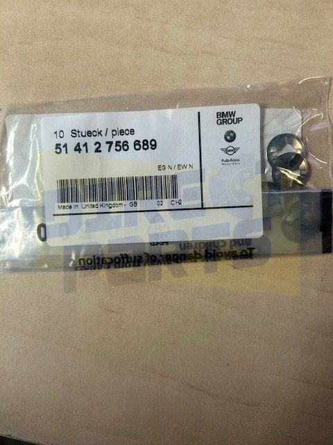 Bmw Mini F55/f56 (03/14-) BOGKLEM PORTIER 4 DEURS VOOR (10st, -, -, Nieuw, Ophalen of Verzenden