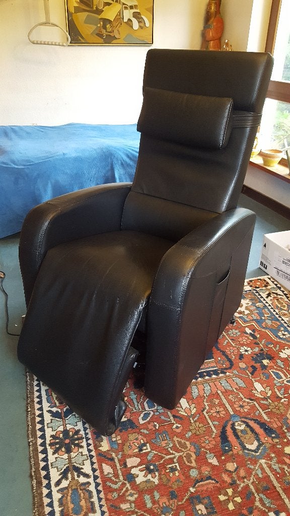 Superbe fauteuil relaxant en cuir, Maison & Meubles, Enlèvement, Comme neuf, Cuir, Contemporain