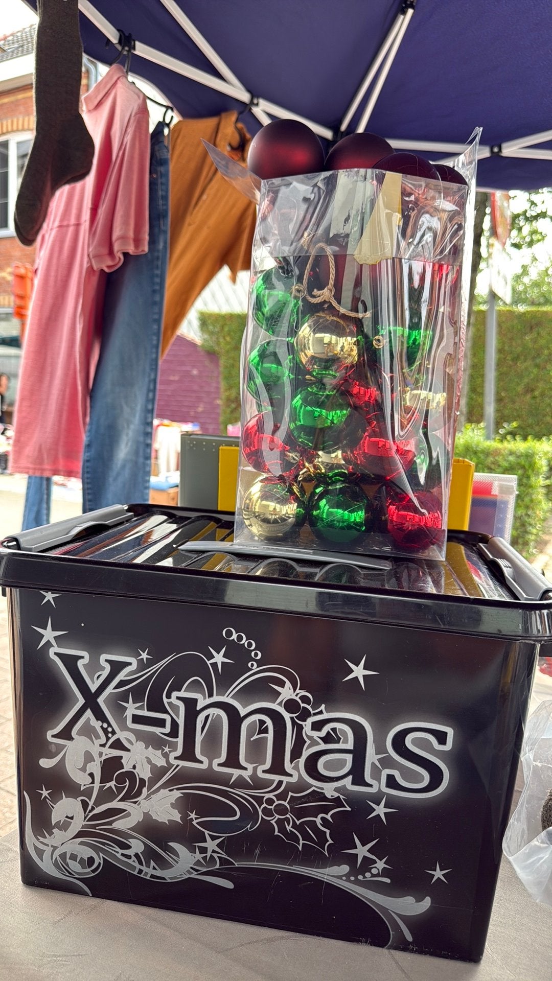Kertsdoos plus kerstdecoratie, Diversen, Kerst, Ophalen, Gebruikt