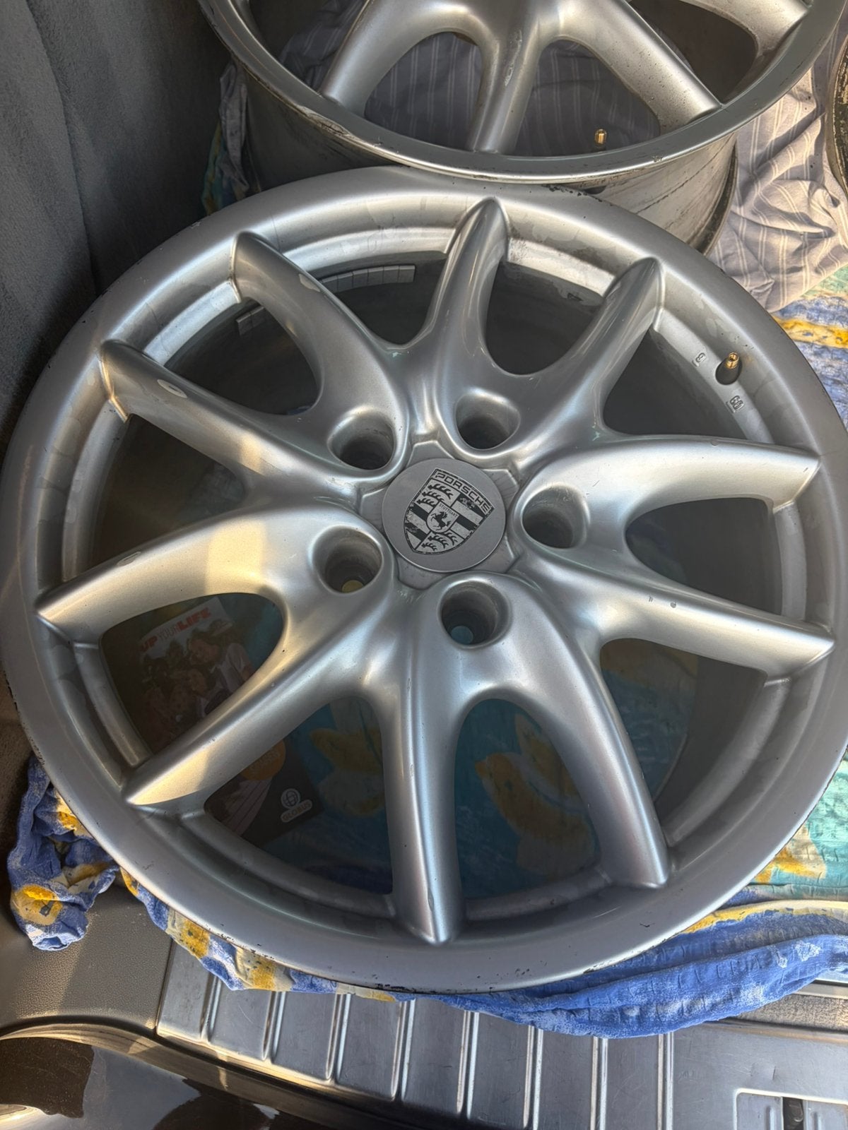 Originele Porsche-velgen, Auto diversen, Ophalen, Zo goed als nieuw