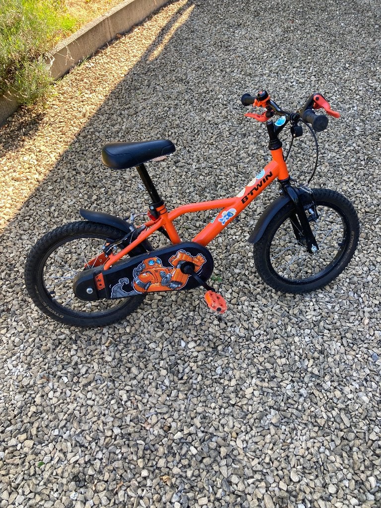 Vélo enfant 16 pouces, Vélos & Vélomoteurs, Enlèvement, Utilisé, Stabilisateurs