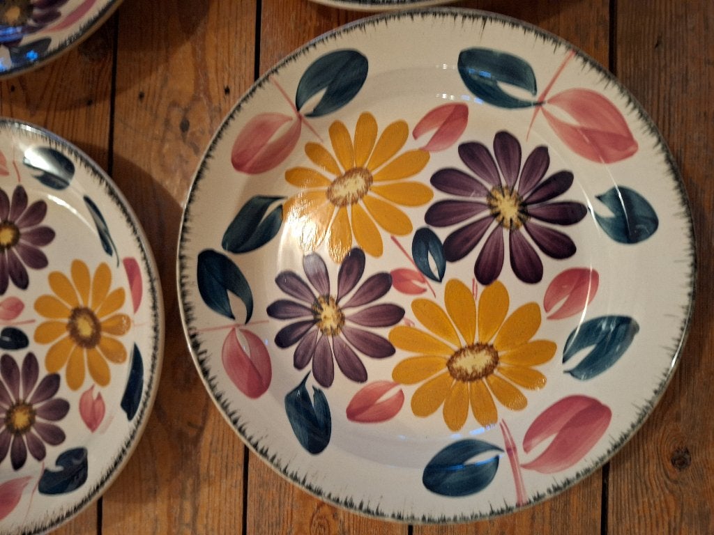 VINTAGE BOCH FLEURISERVICE, Ophalen, Gebruikt, Keramiek, Bord(en)