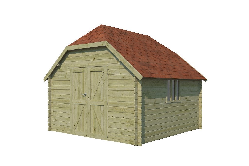 Blokhut Oxford 355x355cm NIEUW, Tuin en Terras, Ophalen of Verzenden, Nieuw, Hout, Overige typen