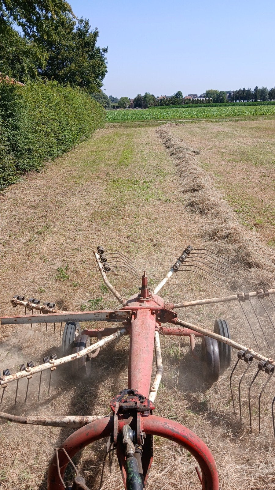 Kuhn hark, Ophalen