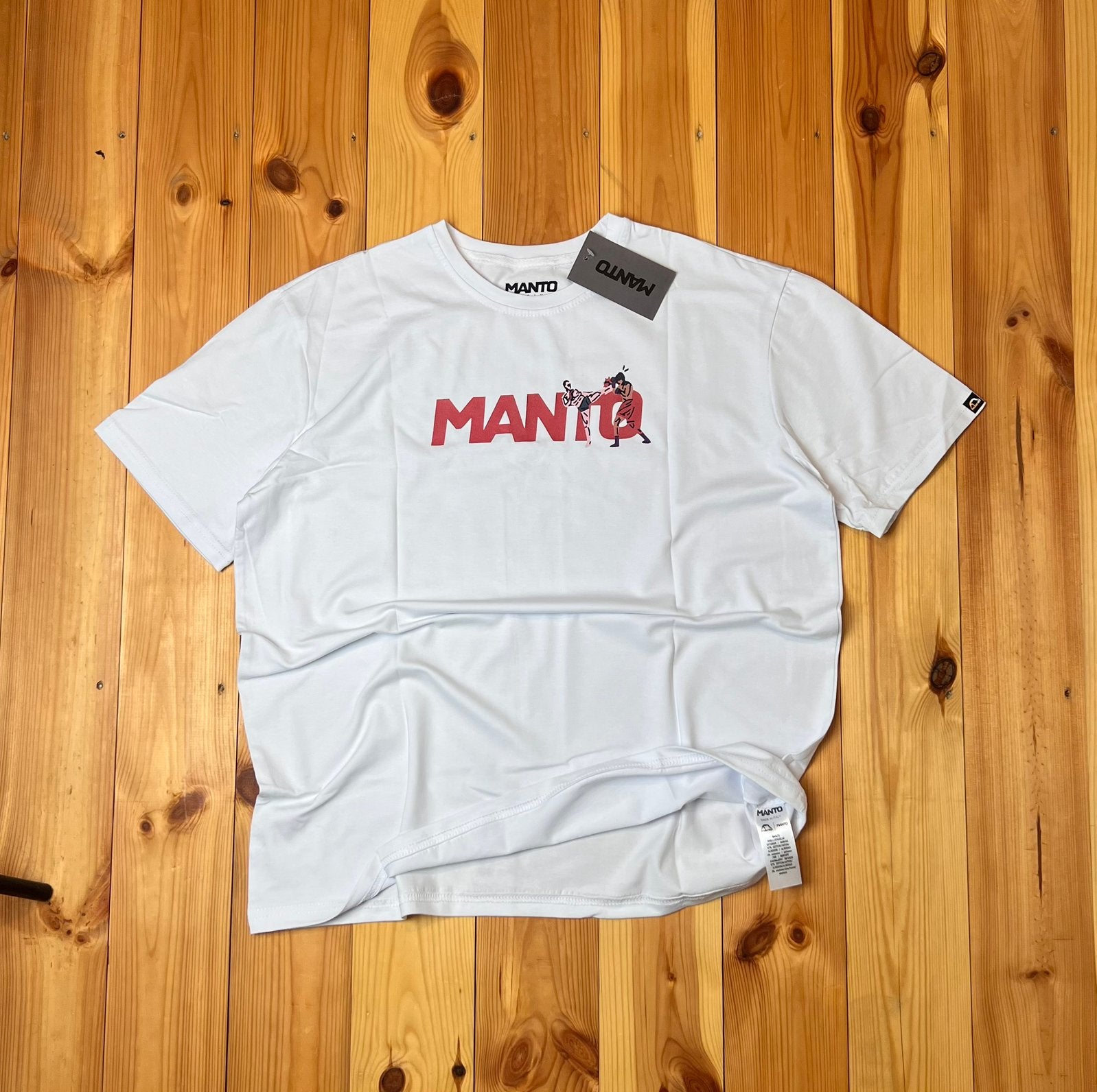 MANTO Strike 2.0 Wit T-shirt met rood logo nieuw met kaartje, Vêtements | Hommes, Enlèvement ou Envoi, Comme neuf