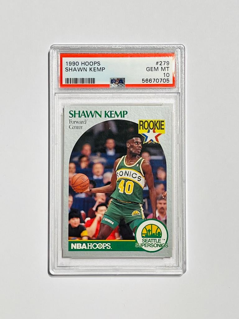 Collection Cartes Shawn Kemp PSA 10 Seattle Sonics NBA, Enlèvement ou Envoi, Comme neuf
