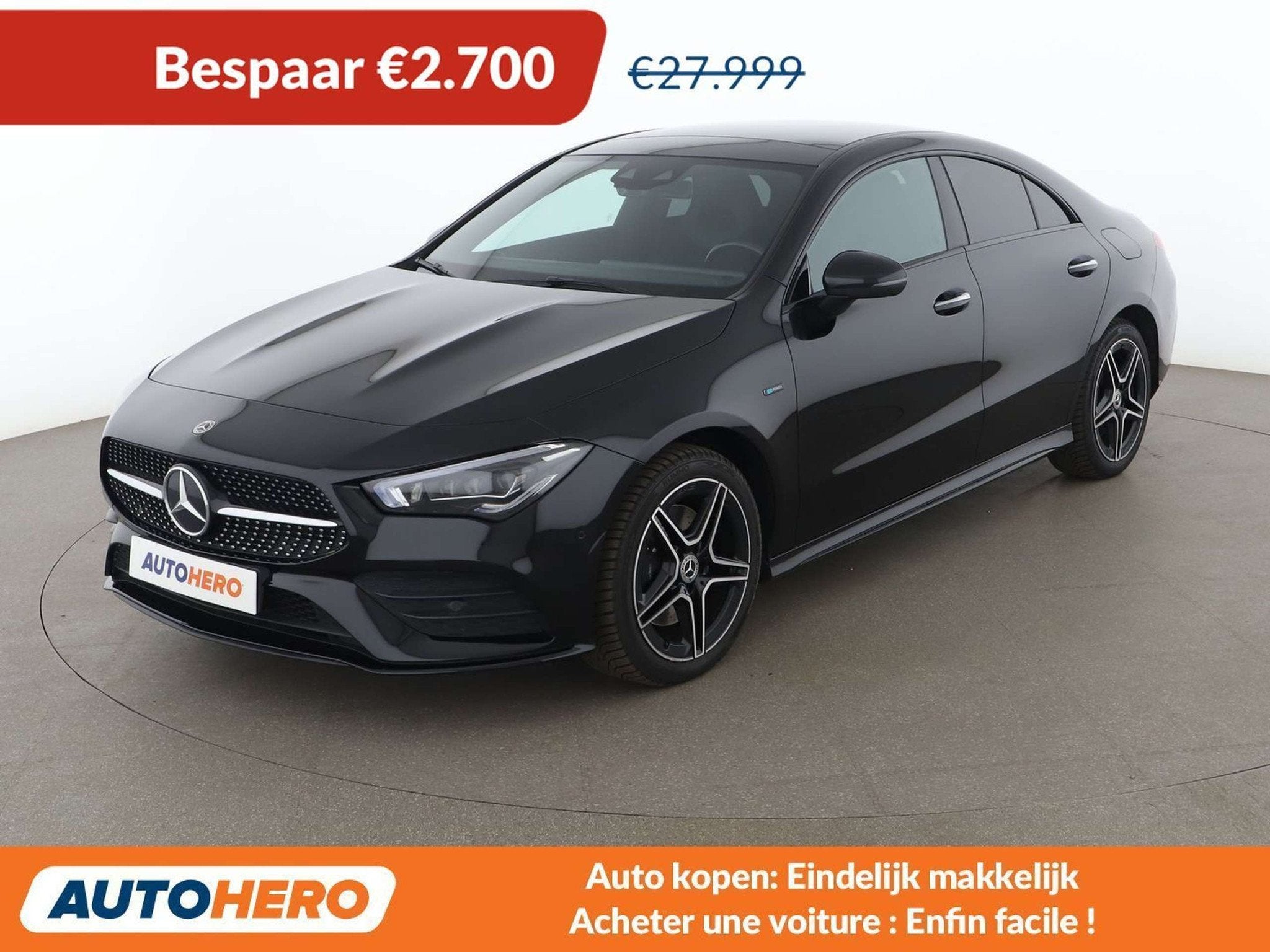 Mercedes-Benz CLA-Klasse 250 CLA 250e AMG Line (bj 2021), Auto's, Gebruikt, Zwart, Lichtsensor, Hybride Elektrisch/Benzine