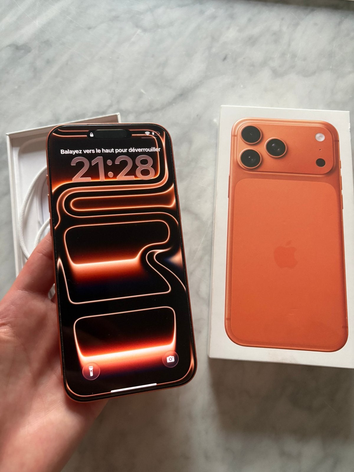 iPhone 17 PRO MAX 256GB Orange Cosmic, Télécoms, Téléphonie mobile | Apple iPhone, Comme neuf, Enlèvement ou Envoi