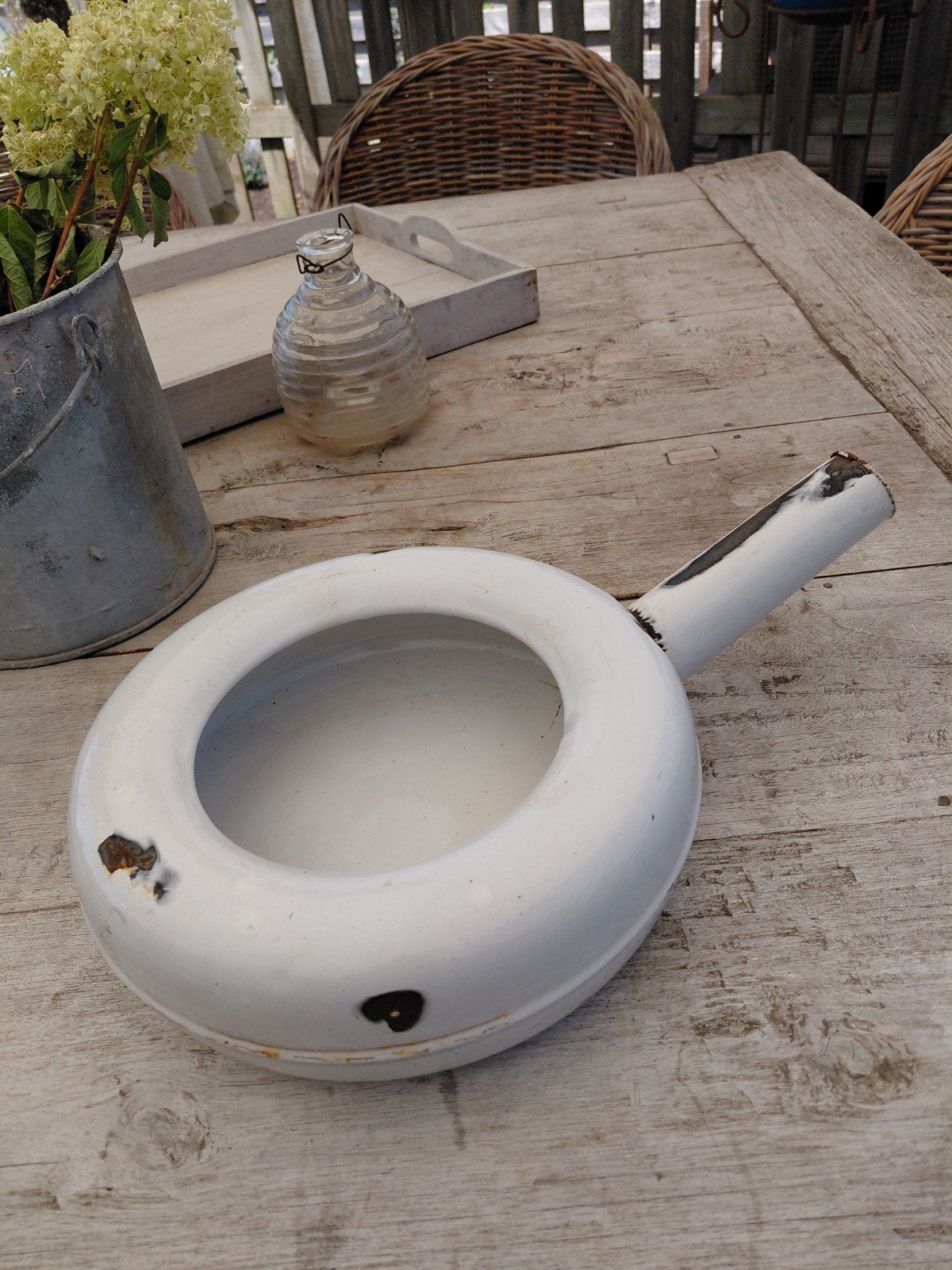Emaille plastuit, Antiek en Kunst, Curiosa en Brocante, Ophalen of Verzenden