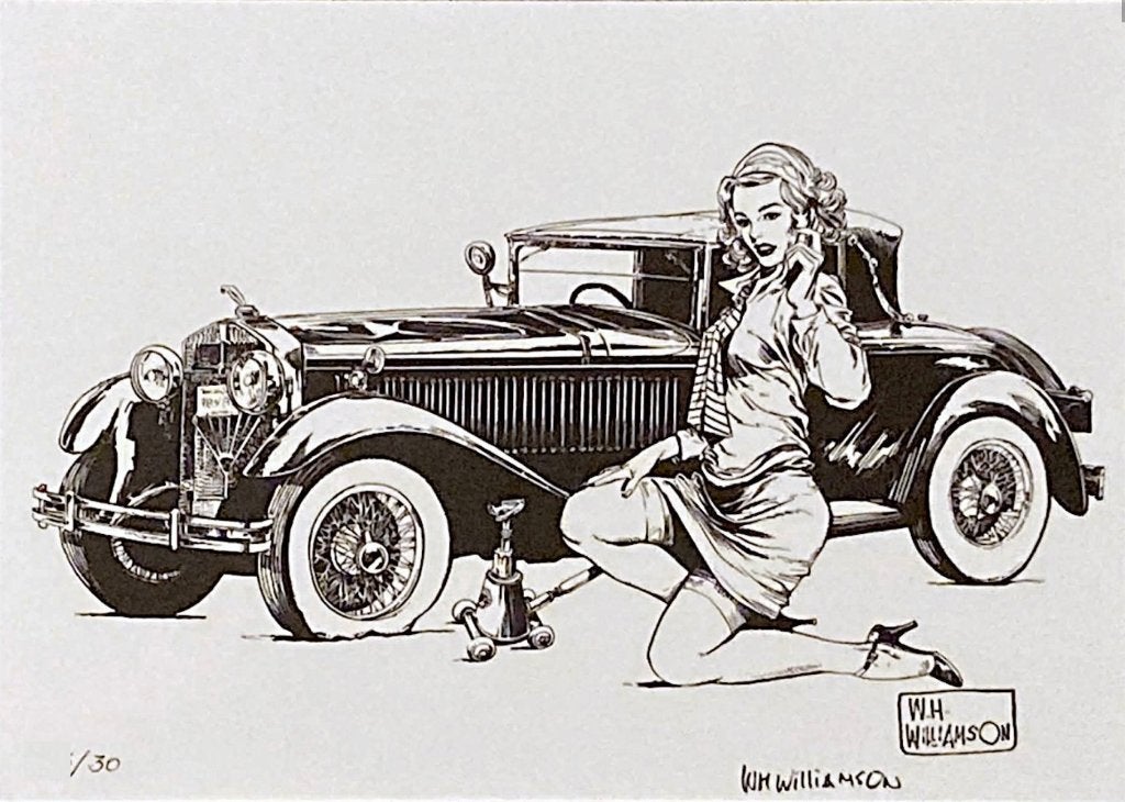Willy Harold Williamson, ex-libris, Signé et N /30 , en A4, Enlèvement ou Envoi, Neuf