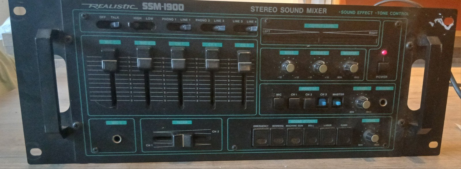 Vintage Realistic SSM-1900 Stereo Sound Mixer (met, Audio, Tv en Foto, Stereoketens, Ophalen