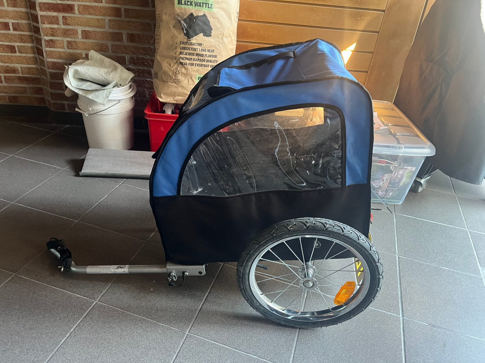 Fietskar voor hond, Ophalen, Opvouwbaar, 20 tot 40 kg, Zo goed als nieuw