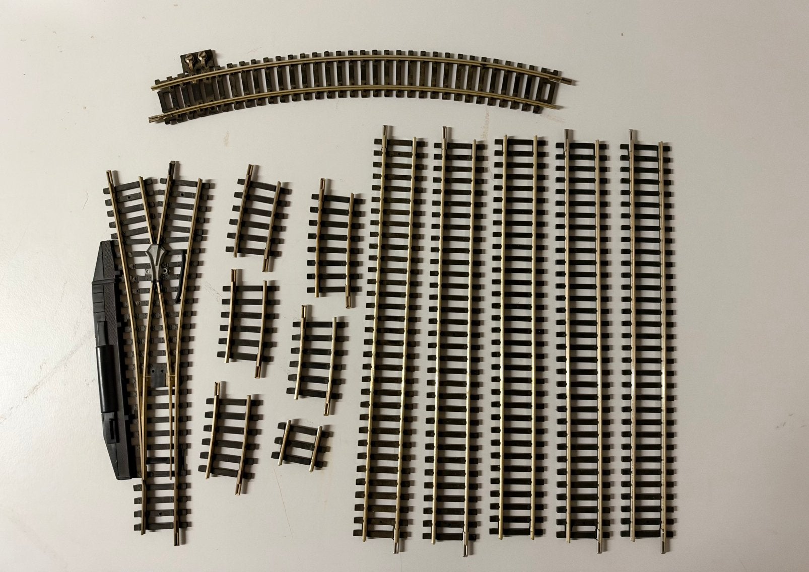 12 rails Roco en 1 handwissel, Ophalen of Verzenden, Zo goed als nieuw, Rails, Roco