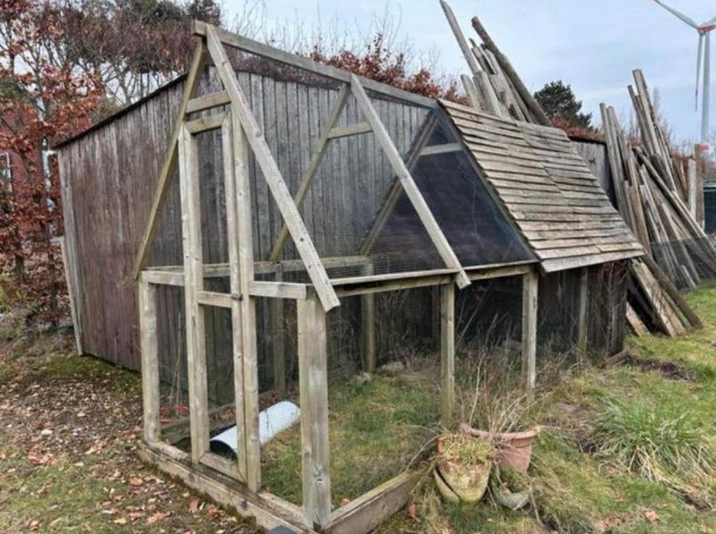 Mooi houten kippenhok kippenren ren hok kooi volière kippen, Ophalen, Zo goed als nieuw, Volière