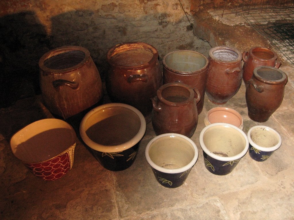 Pots en terre cuite, Jardin & Terrasse, Enlèvement, Utilisé