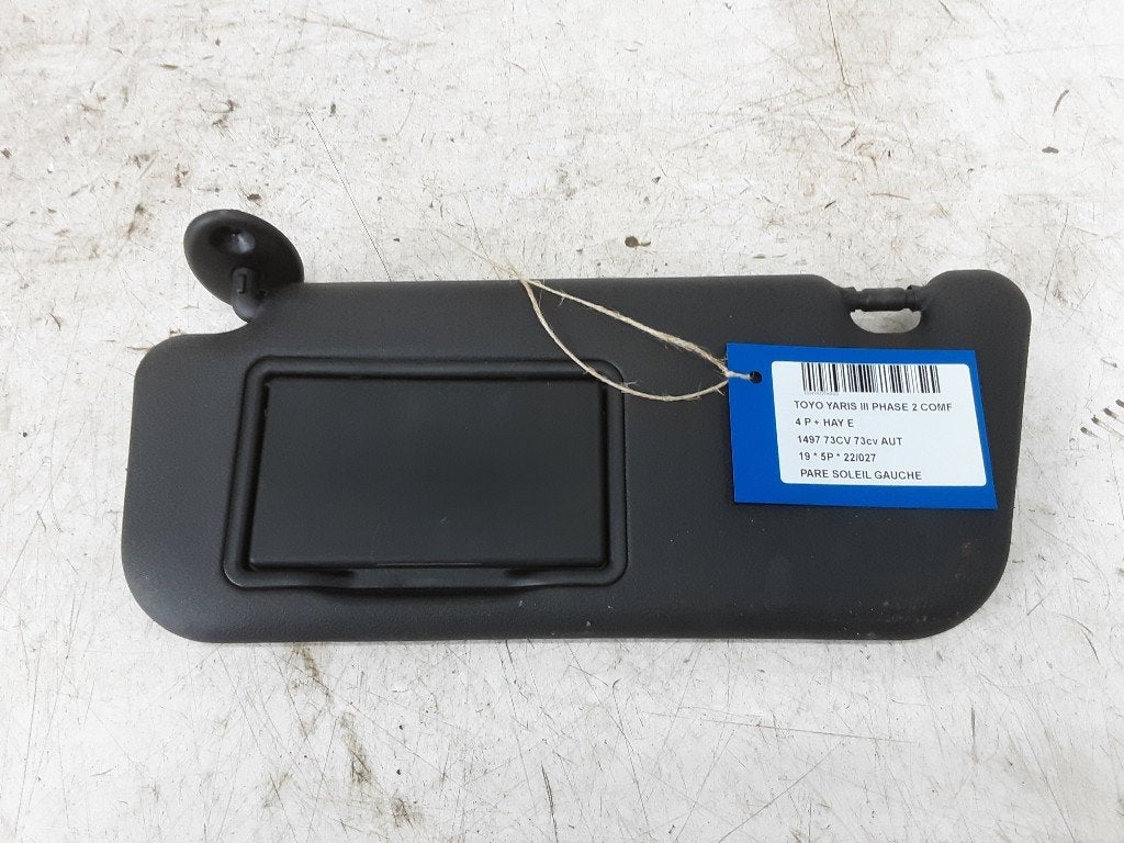PARE-SOLEIL GAUCHE Toyota Yaris III (P13) (01-2010/09-2020), Utilisé, Toyota