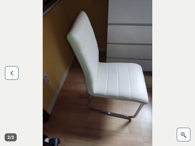 6 x witte zachte stoelen, Ophalen, Zo goed als nieuw, Wit, Vijf, Zes of meer stoelen