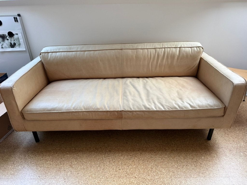 Furnified designzetel in echt leder, Ophalen, Gebruikt, Zweeds, design, Leer