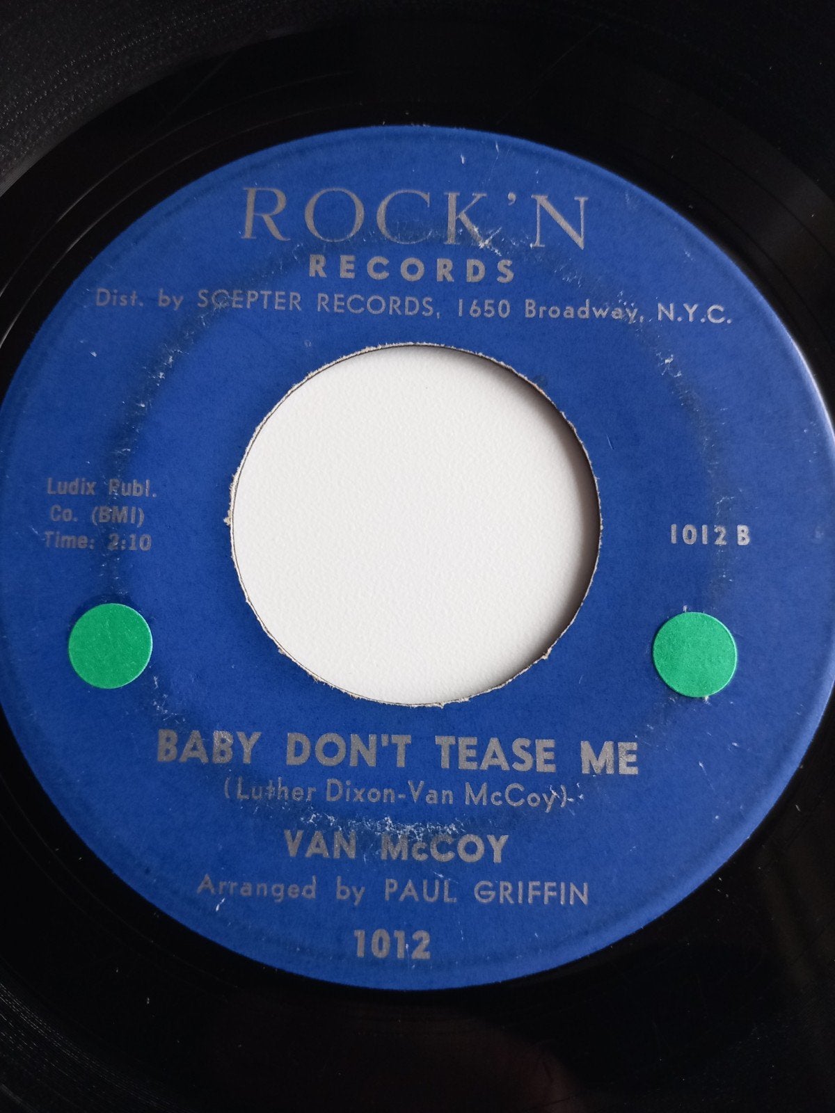 VAN MCCOY. BABY DON'T TEASE ME. R&B 60S USA 45T, Ophalen of Verzenden