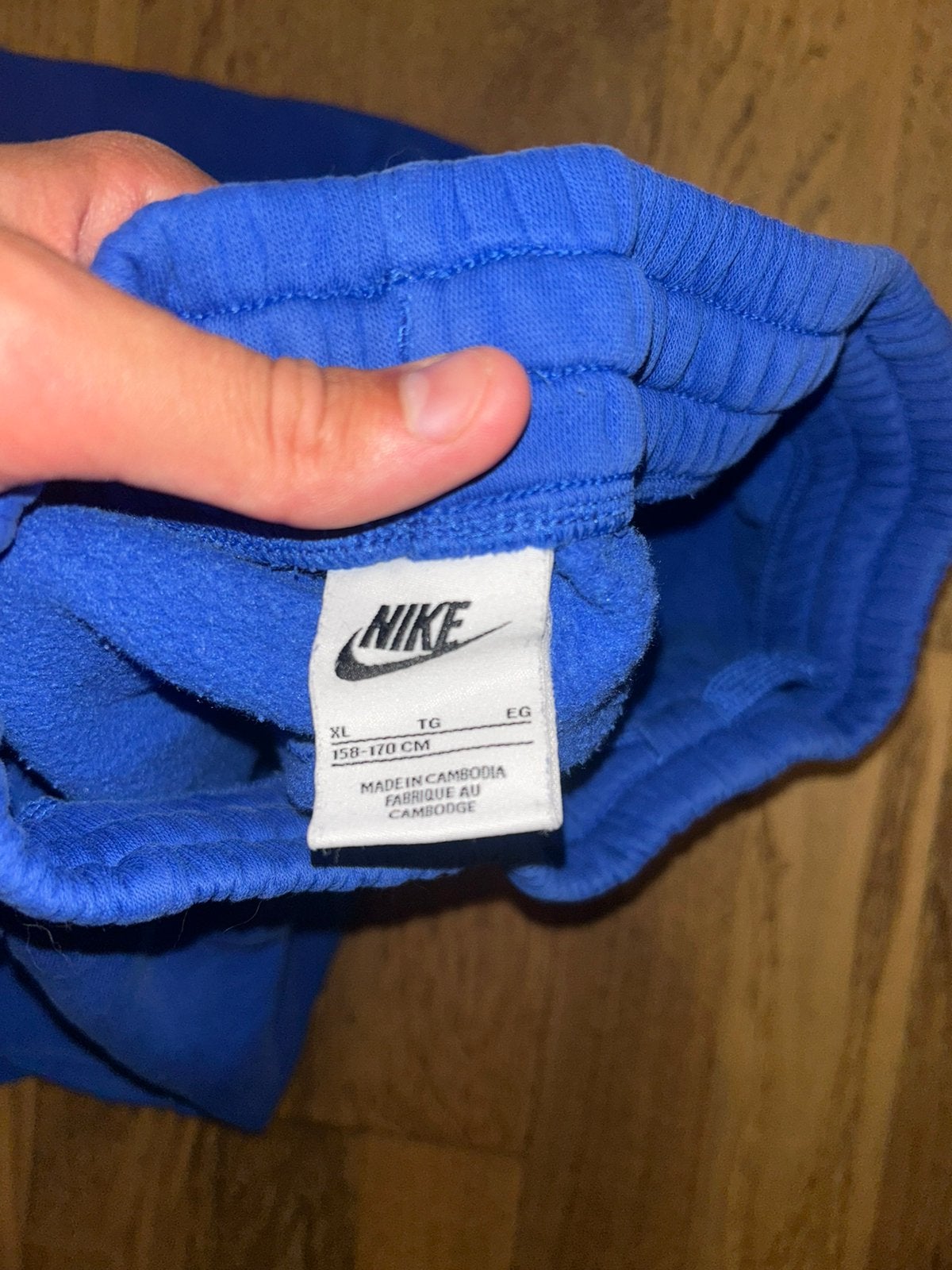 Nike Cargo XL kindershorts 158-170, Ophalen of Verzenden, Zo goed als nieuw, Overige maten, Blauw
