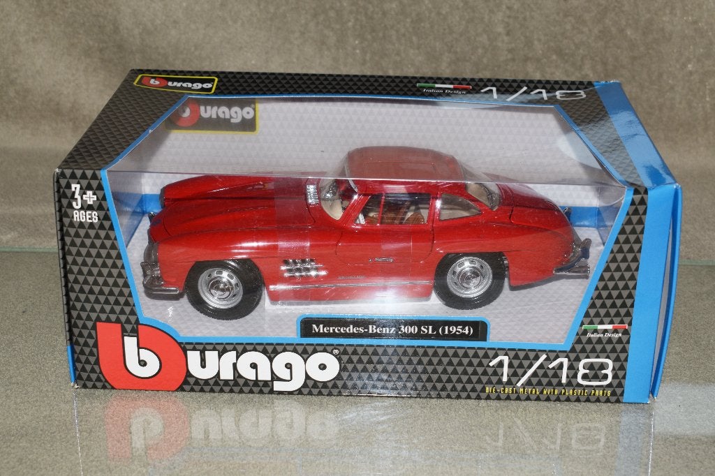 miniatuur auto 1:18 nieuwe burago mercedes 300 sl 1954, Hobby en Vrije tijd, Ophalen of Verzenden, Nieuw, Burago