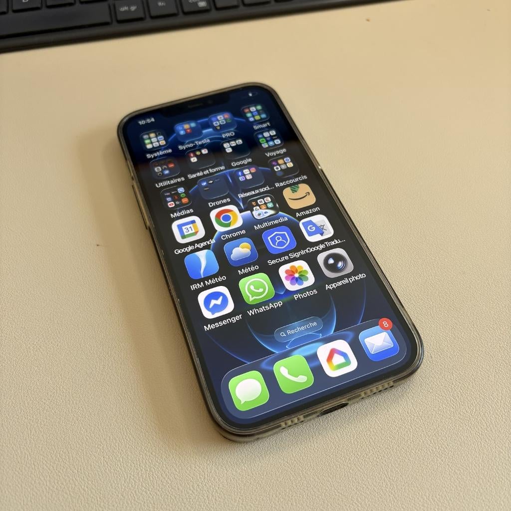 Iphone 12 Pro Max + Applewatch Série7, Gebruikt, Blauw, IPhone 12, Zonder simlock