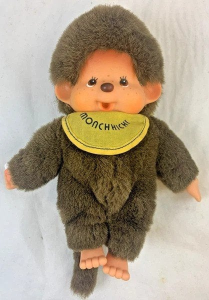 Monchhichi Sekiguchi knuffel pop aap vintage 2004 pluche, Overige merken, Zo goed als nieuw, Klein (minder dan 20 cm), Bruin