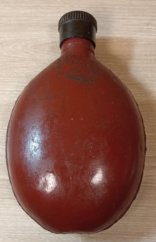 Gourde Allemande en Acier Nominatif H. Römmler AG (F7/S) ww2, Collections, Enlèvement ou Envoi, Armée de terre, Autres types