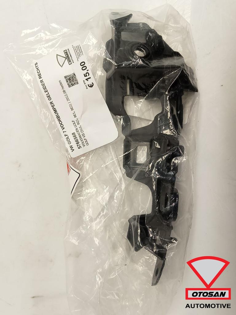 VW Golf 7 Voorbumper bumper Geleider Houder Rechts Nieuw, Gebruikt, Volkswagen, Volkswagen AG, Rechts
