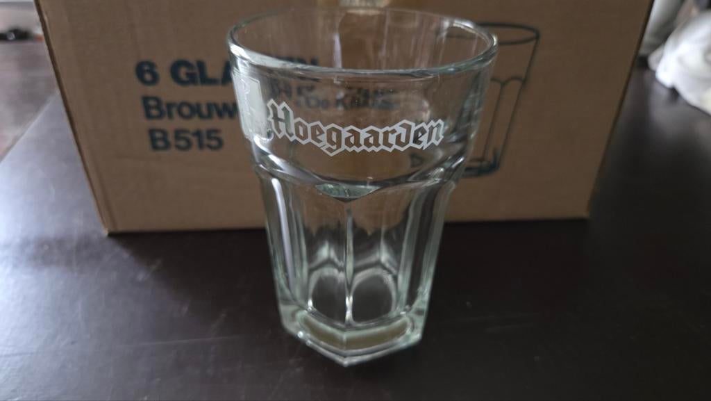 Hoegaarden glazen  6 stuks, Ophalen