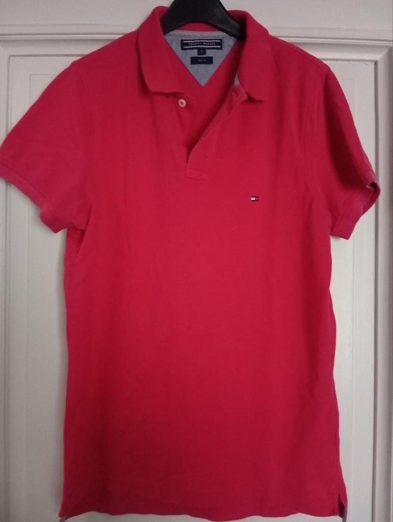 Tommy Hilfiger - felroze polo, maat: S, Ophalen of Verzenden, Maat 46 (S) of kleiner