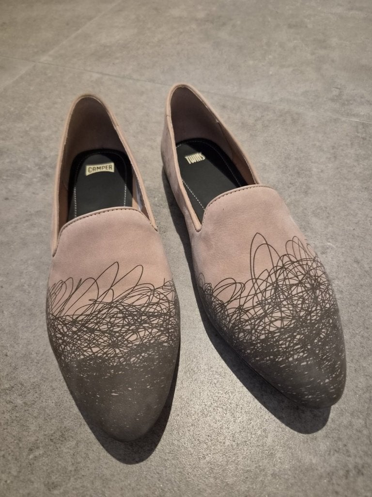 Camper Twins loafers roze met tekening, maat 40, Vêtements | Femmes, Neuf, Enlèvement ou Envoi, Rose, Camper