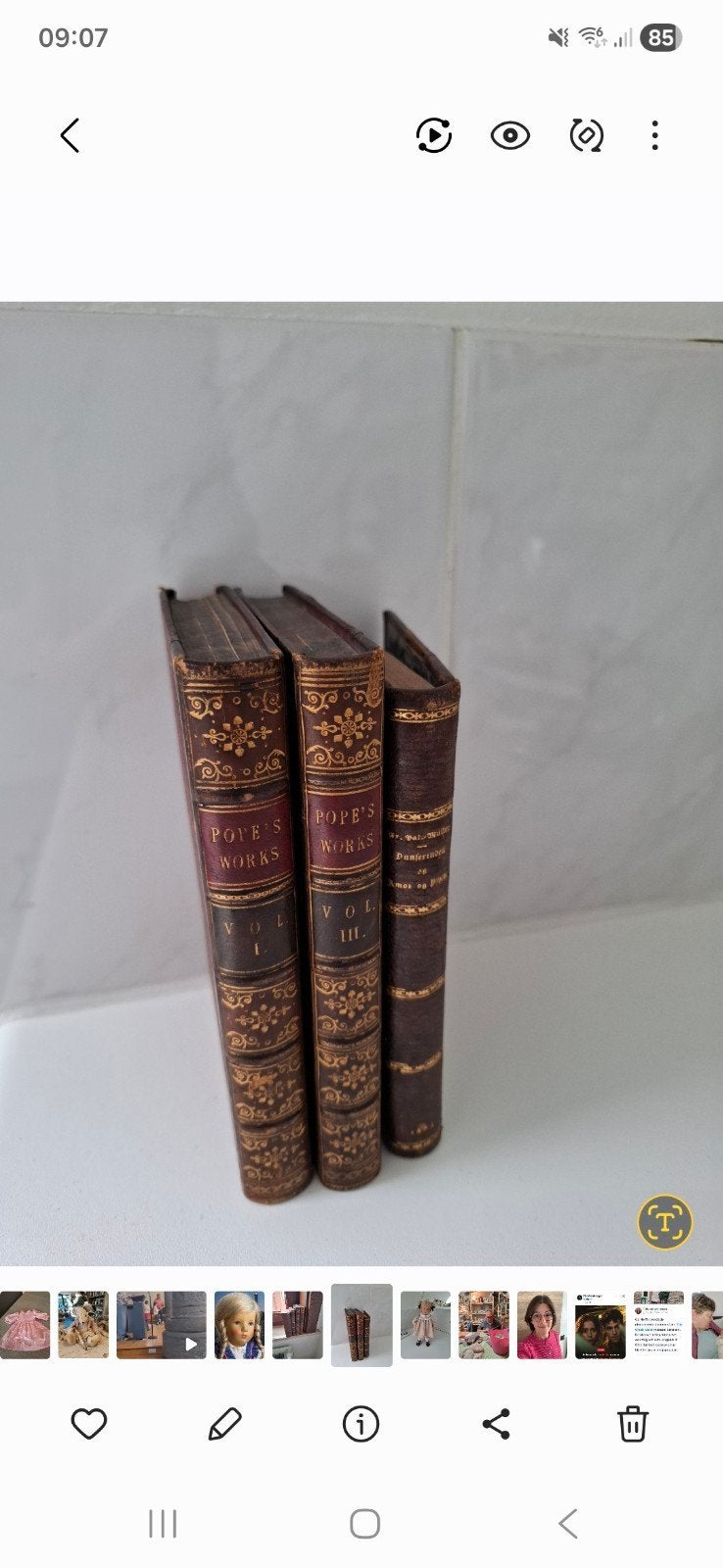 Oude boeken, Boeken, Ophalen
