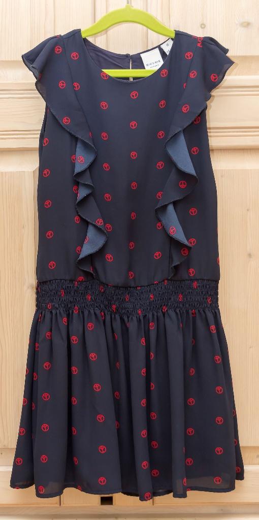 Donkerblauw zomerkleedje Nik & Nik, maat 134/140, Meisje, Ophalen of Verzenden, Zo goed als nieuw, Jurk of Rok