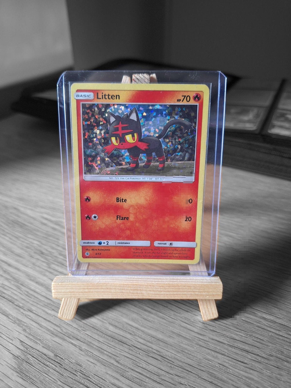 Pokémon kaart - Litten HOLO - McDonald's 2017 - 3, Hobby en Vrije tijd, Verzamelkaartspellen | Pokémon, Ophalen, Zo goed als nieuw