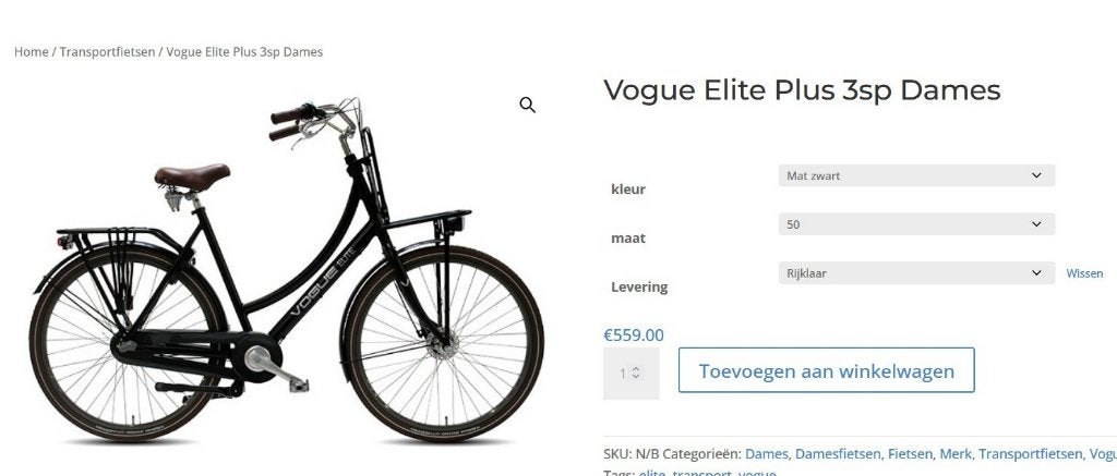 Vogue Elite Plus damesfiets – ALS NIEUW – Topstaat!, Fietsen en Brommers, Ophalen, Versnellingen, Batavus, Zo goed als nieuw