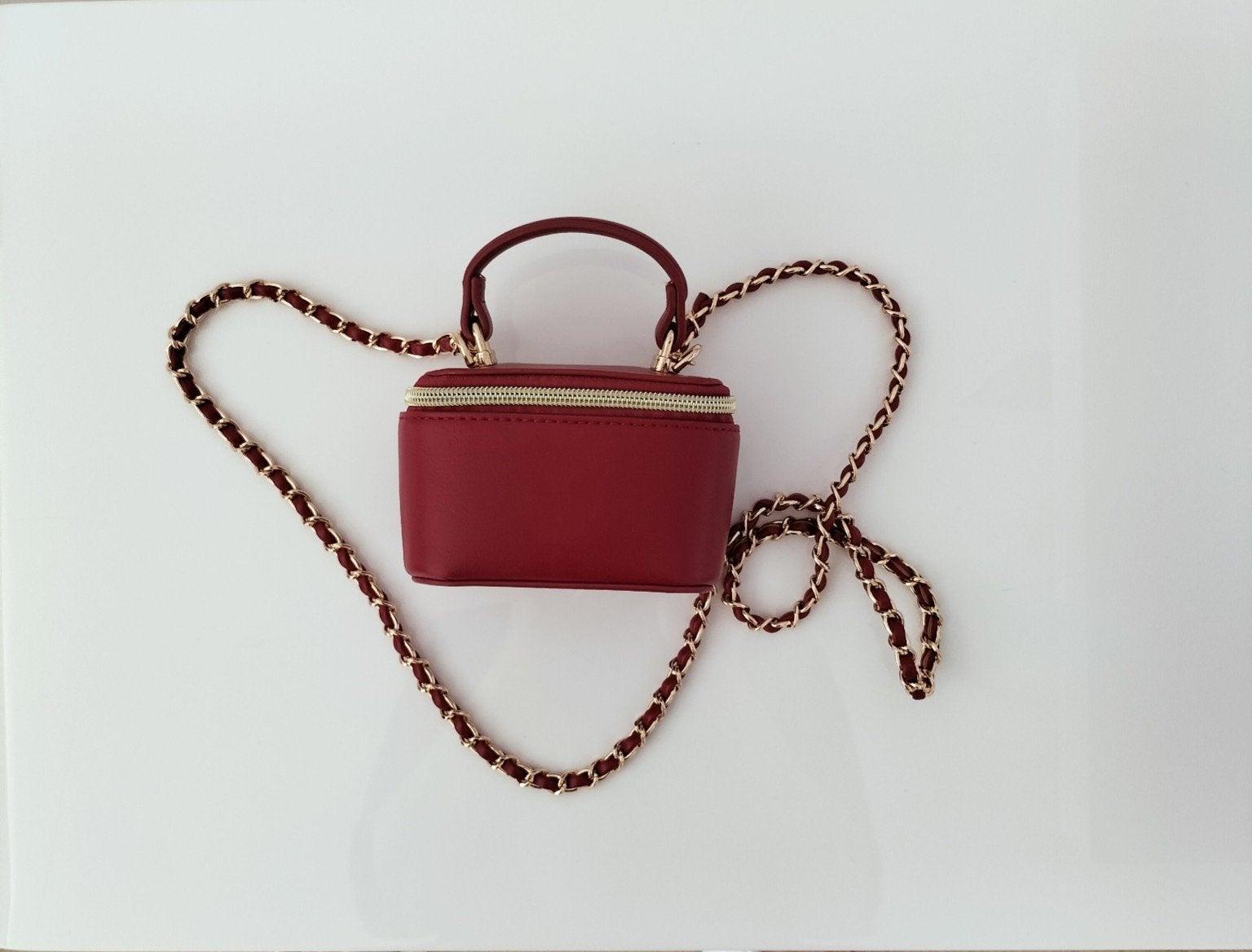 mini crossbody tasje wijnrood Louenhide, Ophalen of Verzenden, Zo goed als nieuw, Rood, Avondtasje