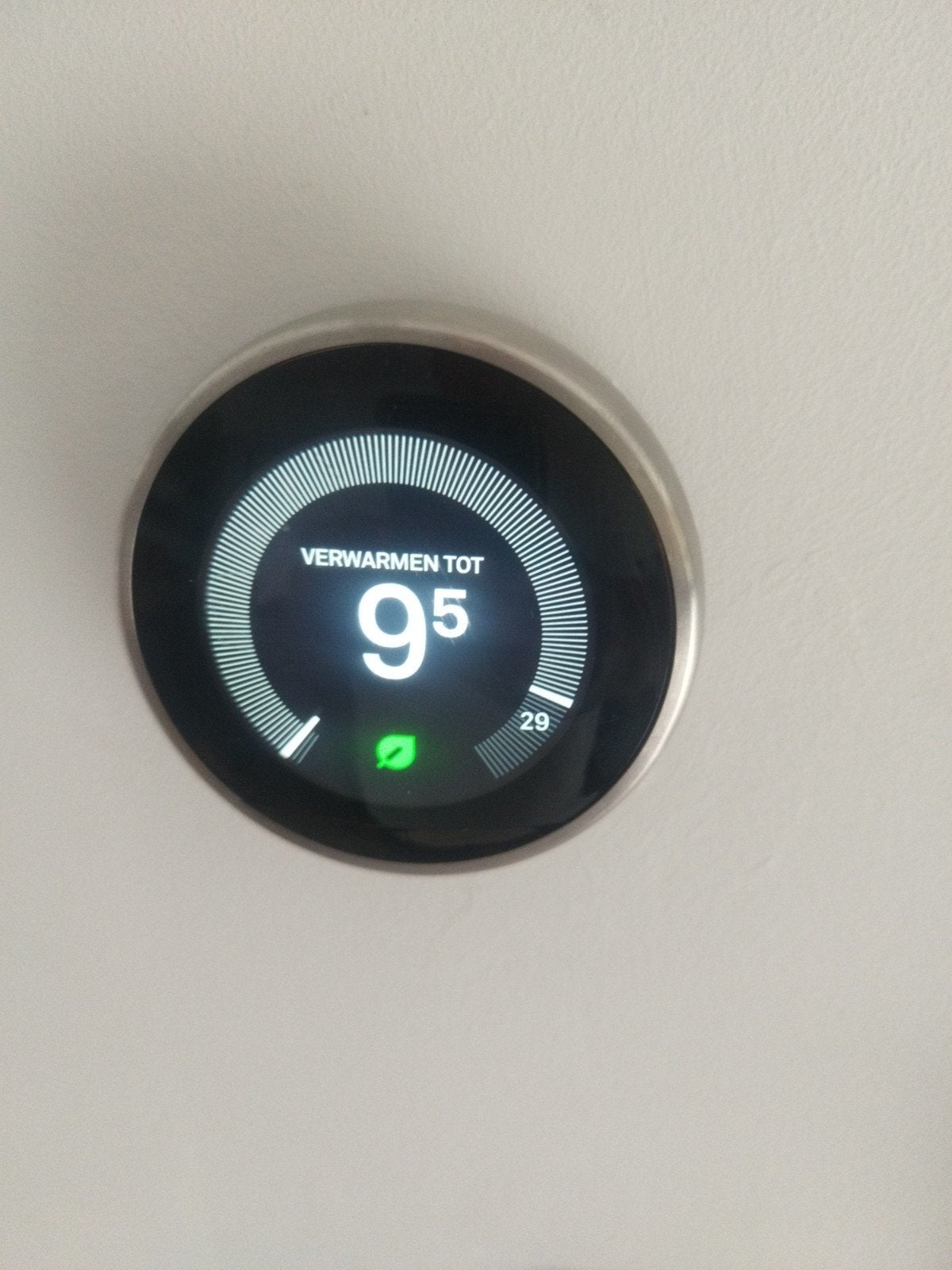 Google thermostaat Nest, Ophalen