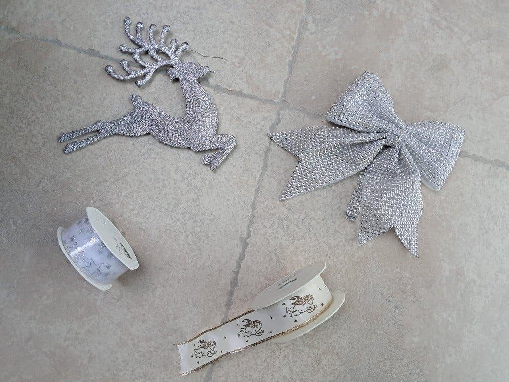 Pakket zilver kleurige Kerstversiering, Diversen, Ophalen of Verzenden, Nieuw