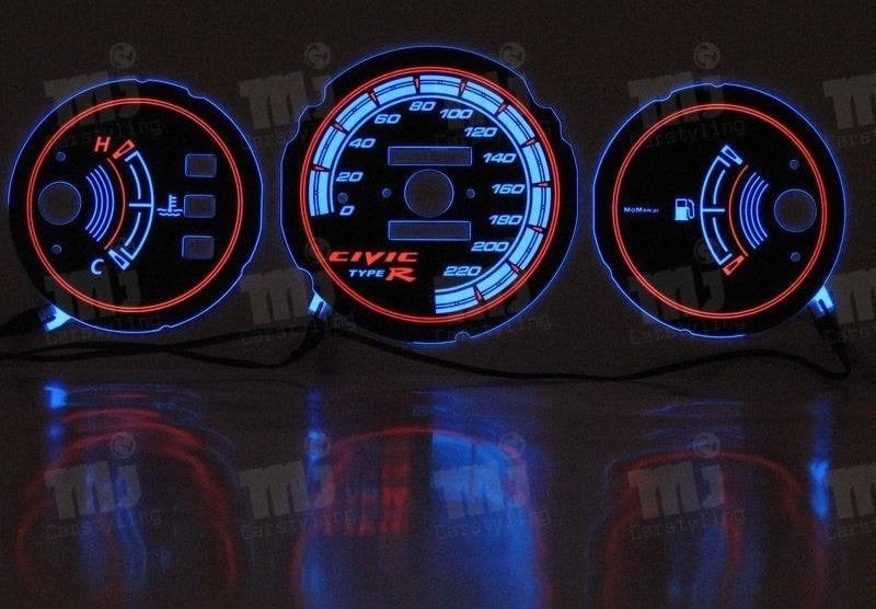 Honda Civic 92-95 - Indiglo Tellerplaten zonder RPM, Enlèvement ou Envoi