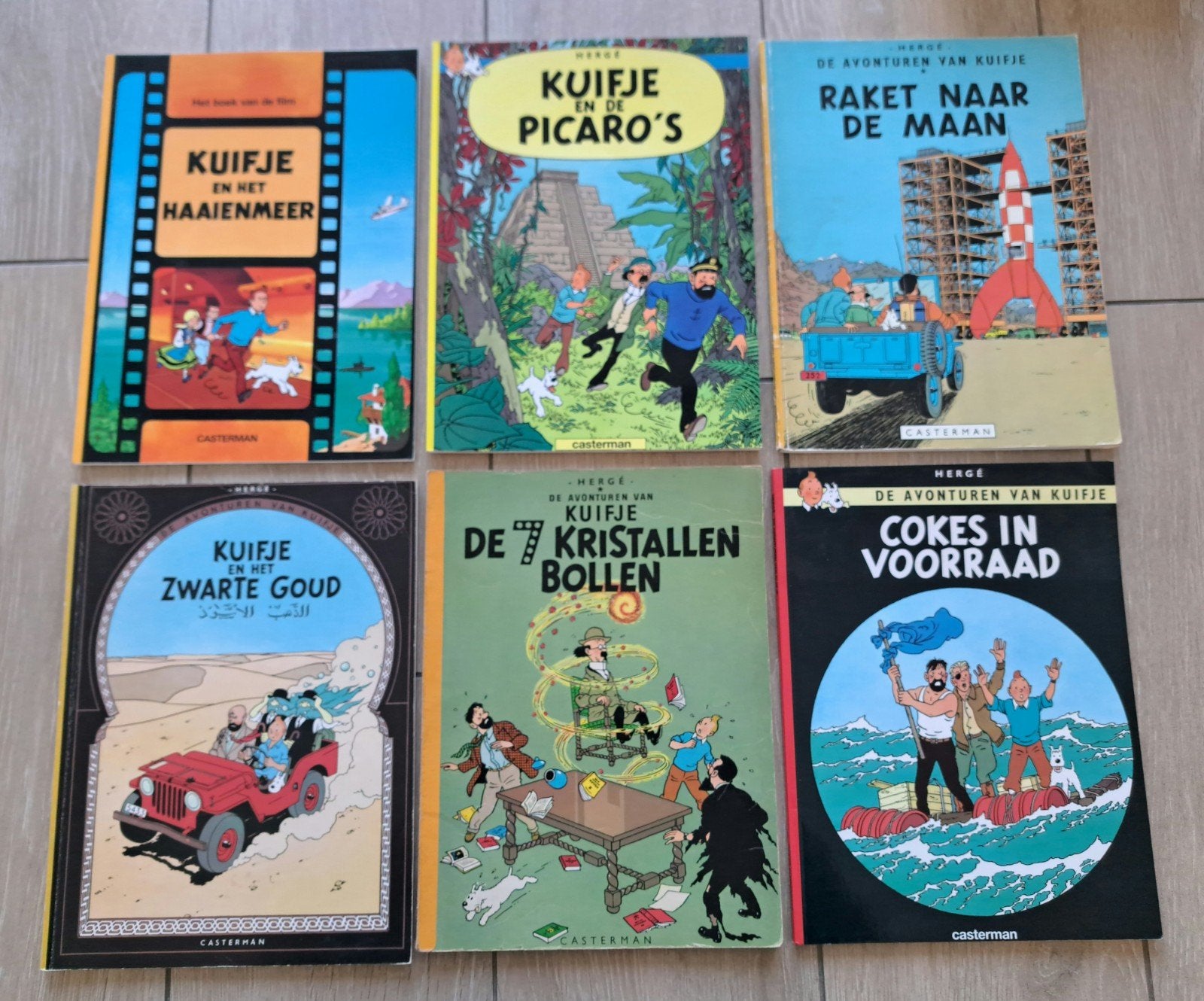 Lot strips: Kuifje, Boeken, Ophalen of Verzenden, Gelezen